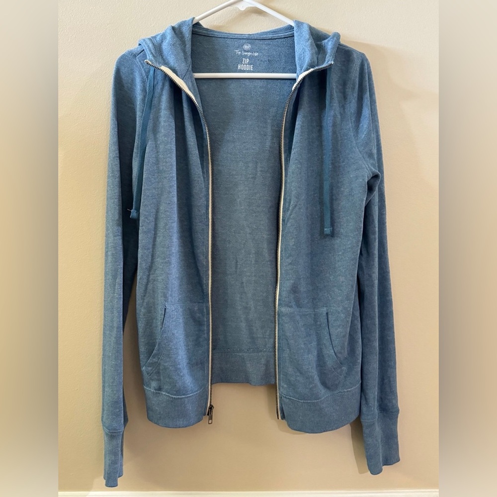 The Lounge Life Blue Zip Hoodie